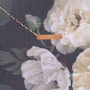 personalized bar necklace