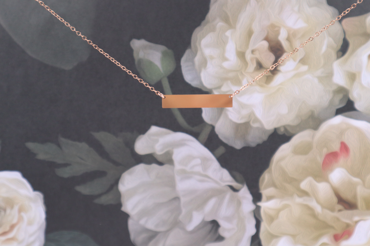 personalized bar necklace personalized bar necklace